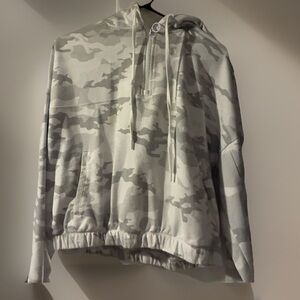 Woman’s trendy Gray Camo Hoodie